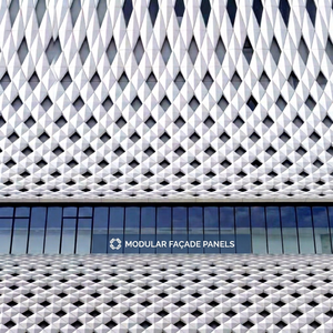 Panel Decorativo de Pared Metálica Cortada con Láser, Revestimiento de Fachada con Patrón Triangular, Pantalla Exterior para Edificios - Product Image 3