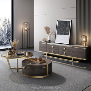 Royal Centro Tavolino Salotto di Lusso 5 Stelle Tavolo Da Tè Con Sedersi Sgabello Moderno Italiano Caffè In Marmo Tavoli - Product Image 4