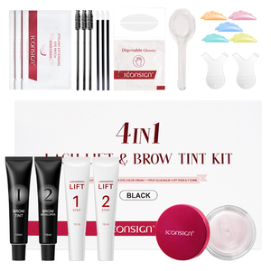 Iconsign Lash Lift et lamination des sourcils avec teinte des sourcils au henné Kit 4 en 1 colle professionnelle Lash Lift Balm Silicone Pads - Product Image 1