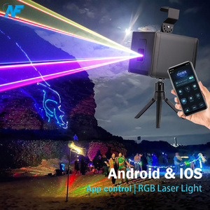 5W RGB Animation LED Laser Light Projector for IOS &amp; <strong>Android</strong> APP <strong>Control</strong> with Light Text Logo for <strong>DJ</strong> KTV Night Club - Product Image 4