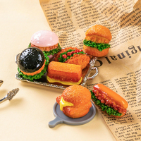 Miniatura de Paisaje en Miniatura al por Mayor, Simulación de Hamburguesa Panini, Juguete para Bebés, Mini Adorno