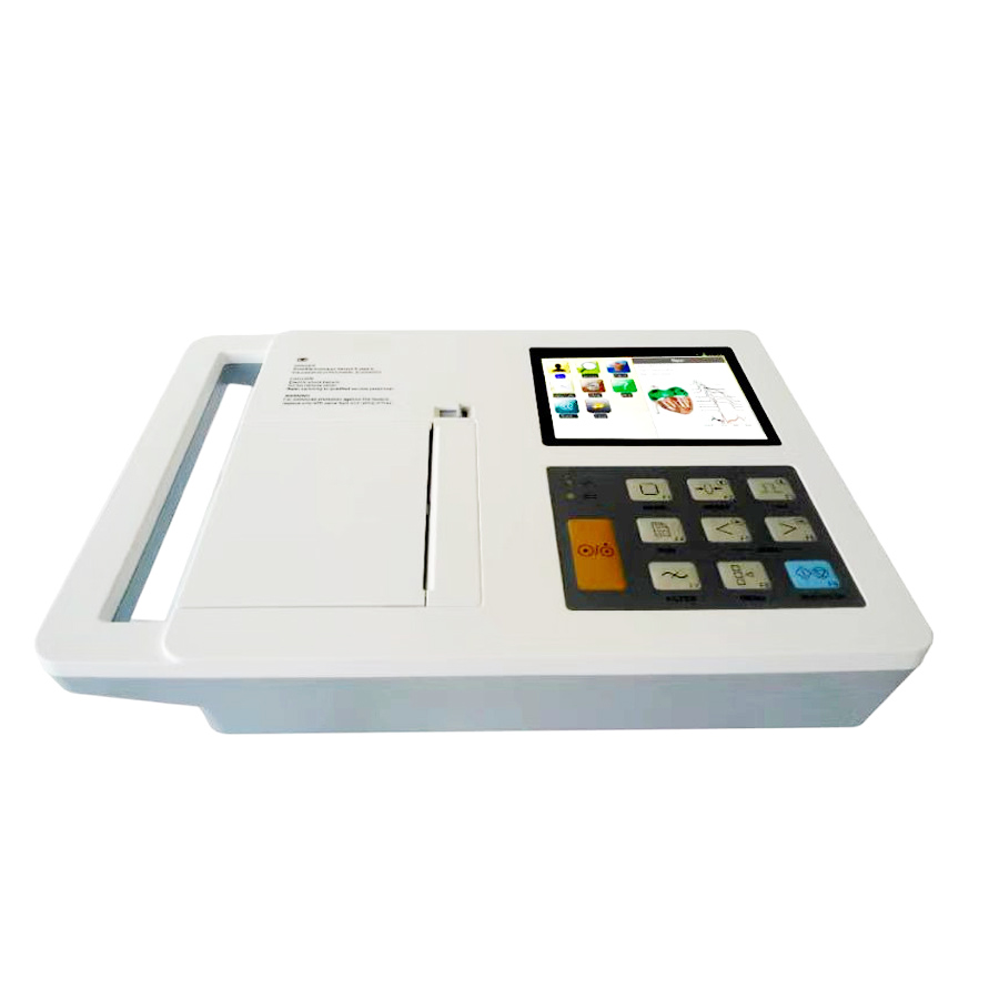 MN-ECG002 Standard 12 Lead ECG  Machine 6 Channel Electrocardiograph With 4.3 Inch Touch Screen