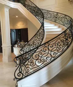 Barandilla MS Nuevo estilo mejor precio barandilla de Diseño de escaleras de cercado de hierro forjado usada
