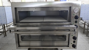 Forno Elettrico per Pizza a 2 Piani Personalizzato ODM, Attrezzatura Commerciale da Forno, <span class=keywords><strong>Potenza</strong></span> 8400W, Protezione da Surriscaldamento, Termostato Regolabile - Product Image 3