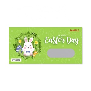 บัตรขูดรางวัลออกแบบเองสำหรับเทศกาล ของขวัญ ของรางวัล บัตรขูดแบบสุ่ม บัตรขูดพิมพ์ดิจิทัล - Product Image 3