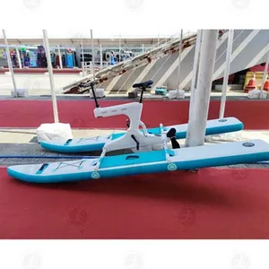 Vélo aquatique gonflable, bateau à pédales, hydrocycle, vélo aquatique avec propulsion à pédales pour jeux aquatiques, une personne - Product Image 3