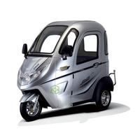 Nouvelle voiture électrique domestique mini à basse vitesse EV-GO, carrosserie fermée, 1500W, 60V, capacité de charge 230KG, capacité de transport 3 personnes, vitesse 30-50km/h