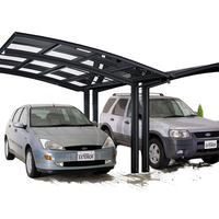 Abri de voiture en aluminium étanche robuste avec fonction d'abri Parking et garage personnalisables facilement assemblés directement en usine