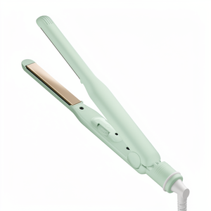 <span class=keywords><strong>SALONIA</strong></span> SL-004SCG เครื่องหนีบผมตรง, 0.6 นิ้ว (15 มม.), สีเขียวเฉลิมฉลอง, พร้อมกระเป๋าทนความร้อน - Product Image 1