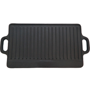 Chất lượng hàng đầu ngoài trời BBQ nướng tấm <span class=keywords><strong>preseasoned</strong></span> gang vỉ nướng hai xử lý ngoài trời BBQ cắm trại vỉ nướng - Product Image 2