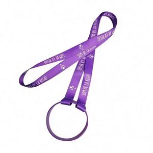 Custom Logo Water Drink Cup for Cups Beer Bottle Holder Strap <b>Lanyard</b> - Product Image 6