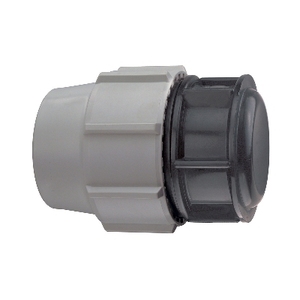 Tappo terminale Plasson per tubo in polietilene diametro 25mm, raccordo idraulico - Product Image 1