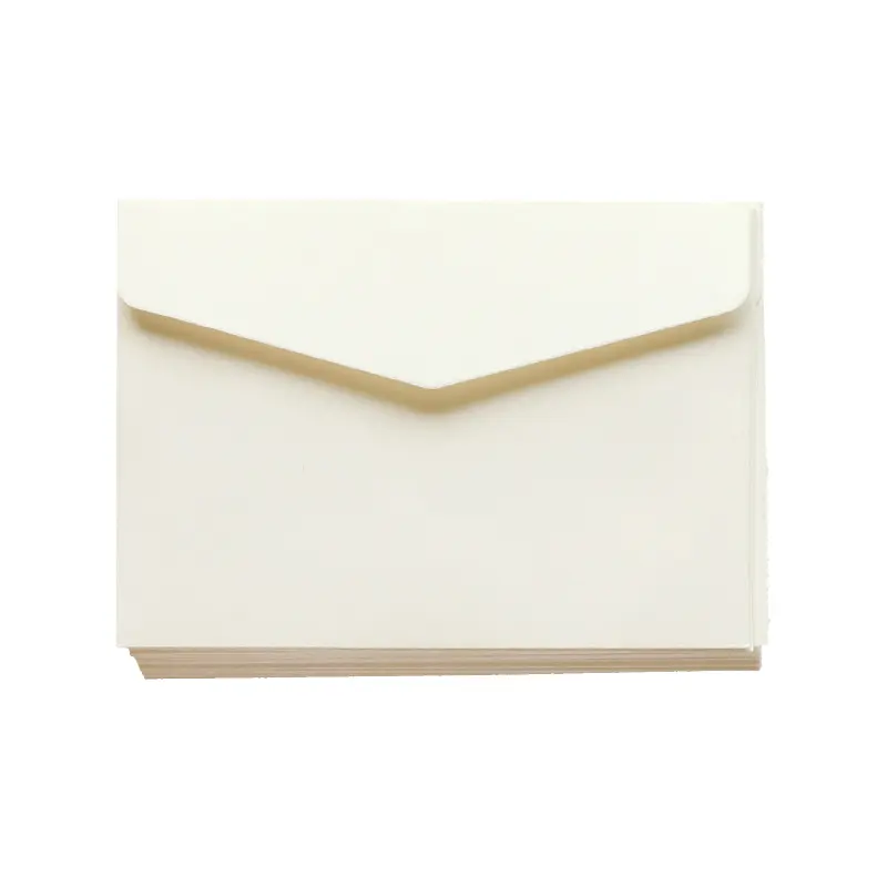 In Stock 11.3x8cm Simple Customized Ivory White Blank Envelope for Greeting Card