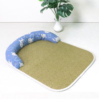 Lit rafraîchissant écologique pour animaux de compagnie en forme de U, tapis en tissu lavable, coussin respirant pour chats et chiens