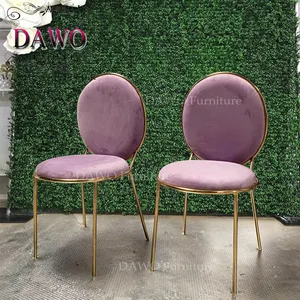 Thiết Kế Sự Kiện Đám Cưới Hiện Đại Ghế Ăn Nhung Màu Hồng - Product Image 1