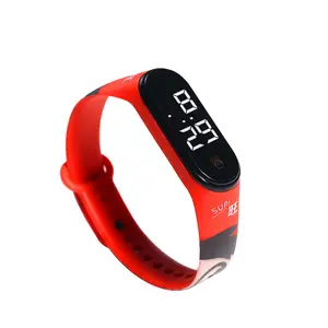 Reloj deportivo de silicona para niños, pulsera LED de alta calidad, recordatorio único, venta al por mayor