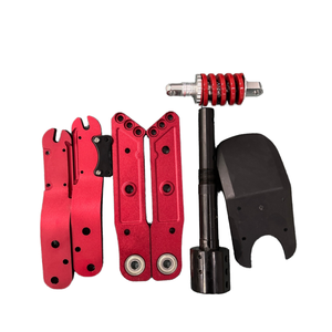 Juego de Suspensión de Horquilla con Resorte y Amortiguación de Aleación de Aluminio para Patinete Eléctrico, Tamaños Abiertos de 10, 11 Pulgadas y 135/150mm - Product Image 1