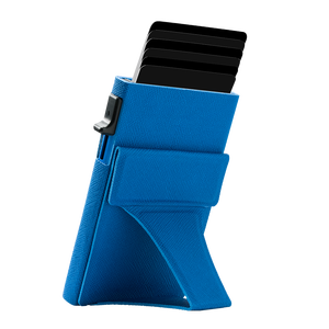Saffiano Leather Magnetic <b>Card</b> <b>Holder</b> <b>Wallet</b> Mobile Phone <b>Card</b> Slot <b>Holder</b> Stand <b>for</b> Cell Phone - Product Image 4