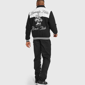 2026 Latest Design Men's Custom Blank Canvas Stand Front Varsity <b>Jackets</b> Solid Pattern Breathable Quick Dry Winter High Street - Product Image 6