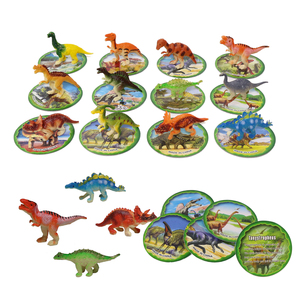 Mini modelo de pvc con tarjeta de nombre para niños, juguete educativo de aprendizaje de dinosaurio a juego - Product Image 2