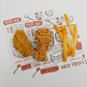 Custom Logo Printed Virgin Food Grade Greaseproof <b>Wax</b> <b>Paper</b> Free Design Hamburger Packaging Sandwich Burger Wrapping <b>Paper</b> - Product Image 4