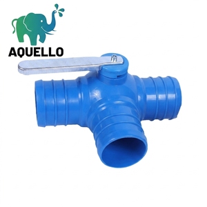 Válvula de Bola de Tres Vías de Igual Diámetro con Perilla de Hierro Reforzado para Riego Agrícola (50-100mm) - Product Image 1