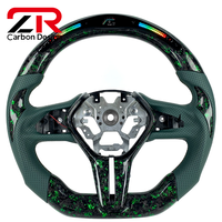 Accessoires de voiture pour Infiniti G37 G35 Q50 Q60 Sky-line GT Volant sport en cuir perforé personnalisé en fibre de carbone forgée