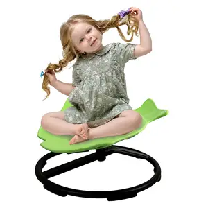 Sedia girevole per bambini Carousel Spin sedia sensoriale allenamento coordinazione del corpo sedia da Spinning per bambini per autismo Base in metallo antiscivolo