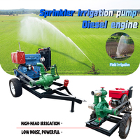 Pompe à Eau Diesel DEHUIKE pour Remorques, Pompe de Drainage pour le Traitement des Eaux Usées et l'Irrigation Agricole, Application OEM