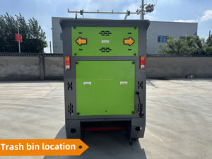 Renqi kèm theo đầy đủ điện tự hành đường làm sạch xe 3000W điện công suất lớn Thùng rác sương mù phun ống chân không - Product Image 5