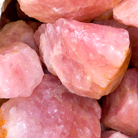 Quartz rose de Madagascar de cristal rose Quartz rose naturel de gros pour le traitement