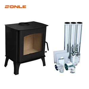 Poêle à <span class=keywords><strong>bois</strong></span> en acier noir de haute qualité certifié CE R0701A, chauffage de pièce, poêle à <span class=keywords><strong>bois</strong></span> autonome à <span class=keywords><strong>feu</strong></span> véritable pour l'intérieur - Product Image 1