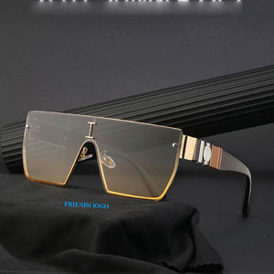 แว่นกันแดดแนวสตีมพังค์ทรงสี่เหลี่ยมขนาดใหญ่สำหรับผู้ชายใหม่2023ที่ตัดด้วยเพชร - Product Image 1