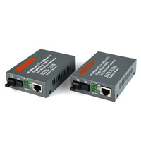 Convertisseur de média fibre optique simple mode SC 10/100M simplex 20KM Netlink AB, convertisseur Ethernet optique FTTH TCP POE GSM GPRS IP, garantie 3 ans