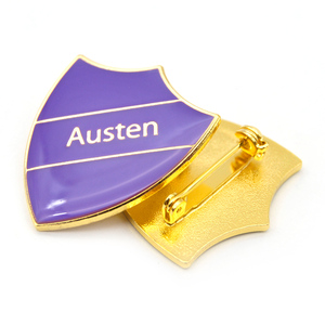 Huy Hiệu Nhà Sản Xuất Huy Hiệu Biểu Tượng Kim Loại Hình Tùy Chỉnh Huy Hiệu Huy Hiệu Huy Hiệu Trường Học Tráng Men Mạ Vàng <span class=keywords><strong>Epoxy</strong></span> Cho Quần Áo - Product Image 5