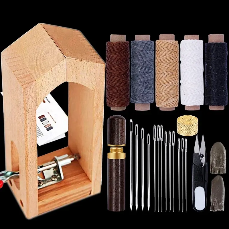 M106-herramientas profesionales de artesanía de cuero, juego de costura, Kit de reparación de cuero, herramienta de mano DIY para cuero