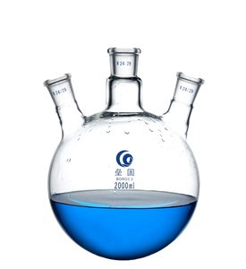 Loikaw Lab Glassware Frasco de tres cuellos Vidrio de laboratorio Frasco de ebullición de fondo redondo Frasco volumétrico personalizado Química - Product Image 5