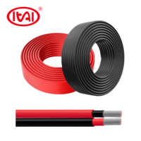 Cable Fotovoltaico Solar de 2.5-20mm2 con Aislamiento XLPO, Corriente Nominal de 16A, Cobre Estañado para Conexión de Paneles Solares Eléctricos DC