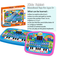 Mini Máquina de Aprendizaje Electrónica Educativa Temprana, Juguete Musical para Niños, Multifuncional, de Plástico, con Sonido y Luz, Funciona con Pilas
