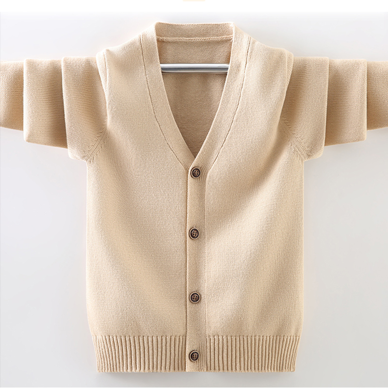 Оптовая продажа, небольшой минимальный объем заказа, детский вязаный кардиган с длинным рукавом