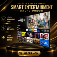 Téléviseur intelligent Android sans cadre 4K Ultra HD WiFi OLED QLED pour la maison