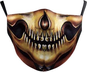 Petrifying Halloween Scary Mask Eleva tu disfraz <span class=keywords><strong>Juego</strong></span> Reutilizable Rhinestone Music Festival Máscaras Colección Navidad - Product Image 1