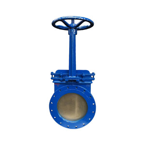 Válvula de cuchilla con brida de acero inoxidable DN125 de 30 pulgadas con elevación cuadrada - Product Image 2