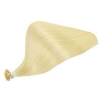 Alibaba Express Venta al por Mayor de Cabello Humano Virgen Remy Extensiones de Cabello Pre-Adheridas con Punta Plana Productos para el Cabello