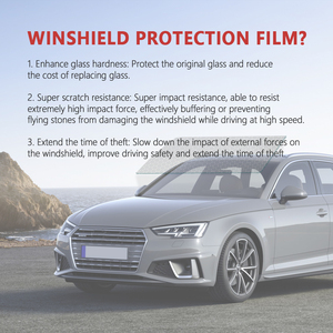 Film de teinte de fenêtre de voiture en TPU hautement flexible Protection de pare-brise Matériau PET résistant aux UV - Product Image 4