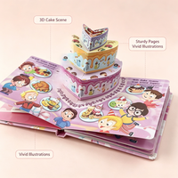 Offre Spéciale : Livre Pop-up 3D Personnalisé à Couverture Rigide en Papier Couché pour Histoires Anglaises pour Enfants – Impression Professionnelle