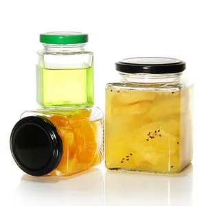 โหลแก้วใส่เทียนพร้อมฝาปิดทำจากวุ้นน้ำผึ้งขนาด25มล. ถึง1000มล. ใสเกรดอาหาร