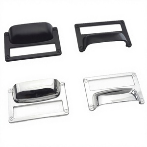 Modern Zinc Alloy Eco-Friendly <b>Kitchen</b> Dresser Drawer Pulls <b>Cabinet</b> Door <b>Handle</b> Closet Knob Bright Chrome Cupboard Furniture - Product Image 2