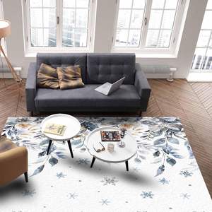 Alfombra Antideslizante con Diseño Navideño de Copos de Nieve y Hojas de Eucalipto, para Dormitorio, Sala de Estar, Pasillo, Decoración Invernal para el Hogar, Disponible en Stock - Product Image 5