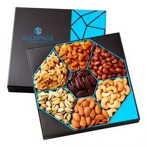 custom design gift nuts good quality chocolate snack packing paper box